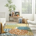 thumbnail image 3 of Nourison Aloha 6' x 9' Turquoise Multicolor Outdoor Indoor/Outdoor Rug, 3 of 10