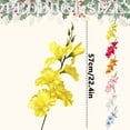 thumbnail image 3 of Artificial Gladiolus Flowers, Multi-Heads Single Stem for Wedding Home Decor, Lifelike Faux Flowers for Outdoor Photography Props, Garden Event Decoration, Artificial Gladiolus Flowers * 6 Bunches, 3 of 7
