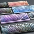 thumbnail image 7 of Wob Rainy75 Keycaps 133 Keys Gradient PBT DYE SUB Key Caps Cherry Profile Keycaps for Sugar65 LEOBOG Hi75 Hi8 Aluminum Keyboard, 7 of 7