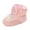 Pink, variant on Girls Shoes Christmas Gift Unisex Newborn Baby Cotton Booties Non-Slip Sole for Toddler Boys Girls Infant Winter Warm Fleece Cozy Socks Shoes Save Big