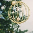 thumbnail image 4 of Adorno colgante para árbol de Navidad, decoración navideña, purpurina decorativa, fiesta Balón de Oro, 4 of 7