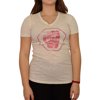 UFC Womens Glitter Fist Graphic T-Shirt, White, Medium