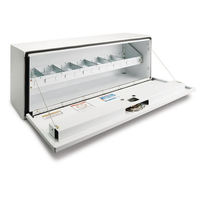 Weather Guard Tool Box Tray 200-3 For Hi-Side and Super-Side Boxes; 41-1/2 Inch Length x 9-1/2 Inch Width; With Dividers; Steel