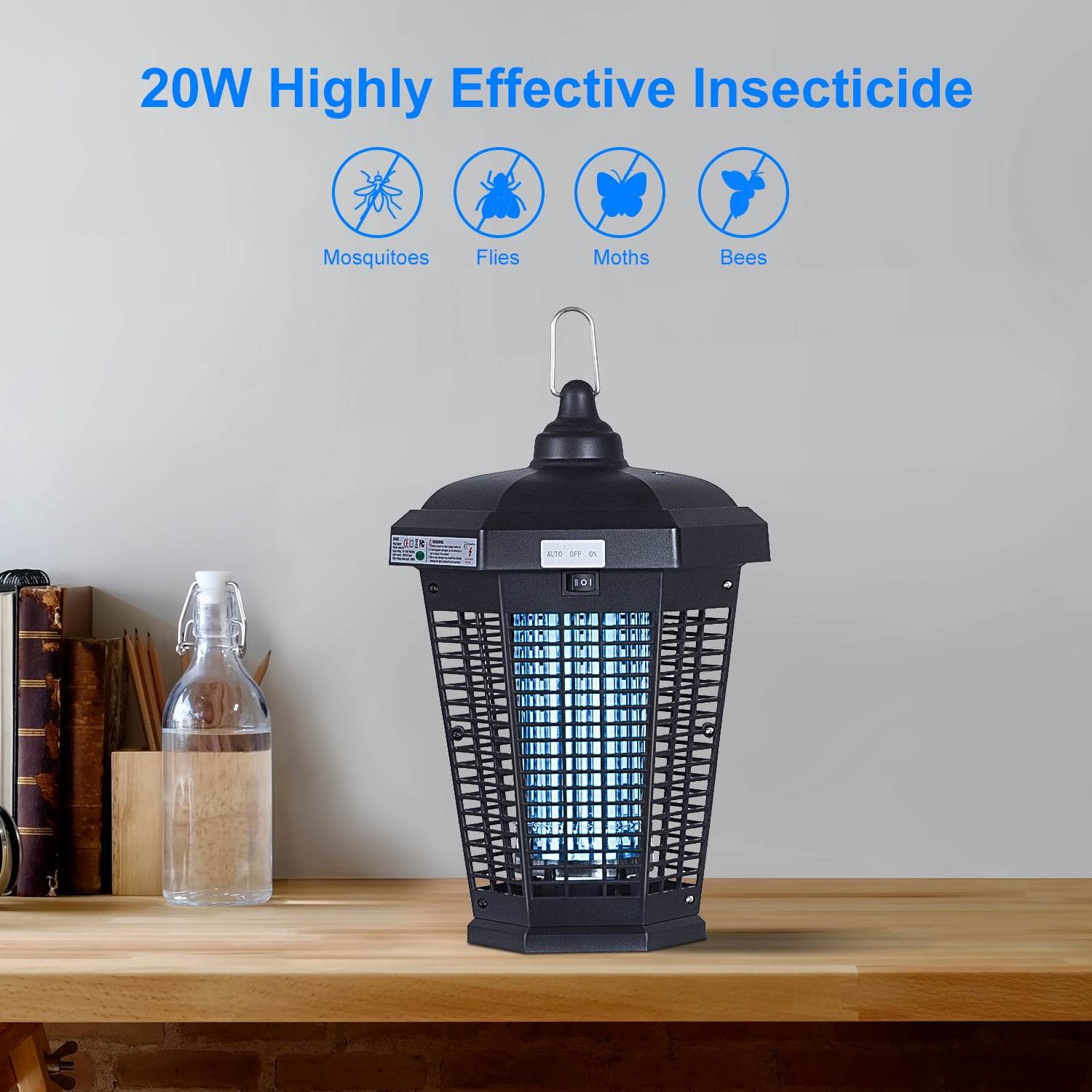 Buy 20W Bug Zapper, 4200V Mosquito Zapper Fly Killer Indoor and Outdoor
