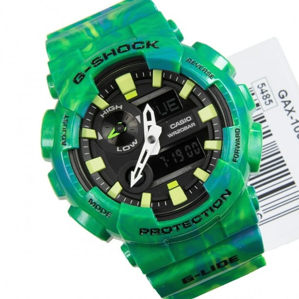 Casio Casio G Shock Gax 100mb 3a G Lide Green Watch Walmart Com Walmart Com