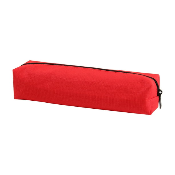 Bolsa grande para estuche de lápices para estudiantes | Organizador lindo de algodón para bolígrafos | Almacenamiento transparente con cremallera para útiles escolares | Bolsa para papelería y