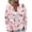 Multicolor, variant on Winter Holiday Cardigans for Women Bell Pine Holly Print Button‑Front Knit Sweater Outerwear Jackets