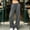 Dark Gray, variant on Women's High Waist Wide Leg Sport Pants, Elastic Drawstring Waist, Fleece Lined, Casual Long Trousers for Home & Outdoor Gray M