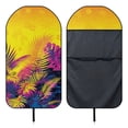thumbnail image 6 of XYZCANDO Neon Tropical Palm Tree Car Seat Towel Cover - Sweatproof, Waterproof Protector - Universal Fit for Cars, SUVs, Trucks - Moisture-Wicking Summer Auto Accessory, 6 of 9