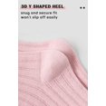 thumbnail image 4 of Toddler Girl Crew Socks Soft Breathable Ruffle Socks Moisture Wicking 3 Pairs, 4 of 6