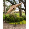 thumbnail image 5 of Hanover Monaco 7-Piece Dining Set with 6 Sling Swivel Rockers, a 42" x 84" Glass-Top Dining Table, and a 9 Ft. Umbrella with Stand, 5 of 15