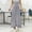 Dark Gray, variant on Women's Solid Color Elastic Waist Half Length Skirt Large Skirt Half Length Skirt Knit Midi Skirt Ruffle Skirt Sequin Midi Skirt Pencil Skirts for Women plus Size Crop Top And Skirt Set for Women Can
