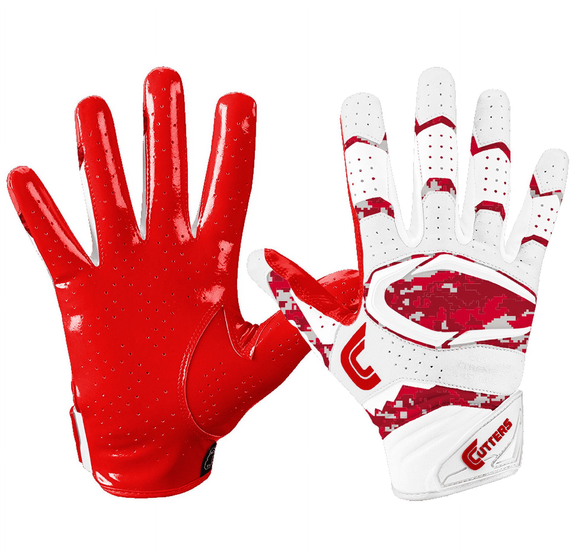 Rev Pro 6.0 White/Black Lux LE Receiver Gloves | Cutters Sports