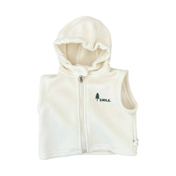 Tiijoy Infant Boys Fleece Hooded Vest Winter Warm Sleeveless Zip Up Outerwear, Sizes 18-24M
