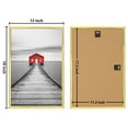thumbnail image 4 of ELSKER&HOME 12x18 Poster Frame 3 Pack, Gold Picture Frame for Horizontal or Vertical Wall Mounting, Sturdy and Scratch-proof, 4 of 7