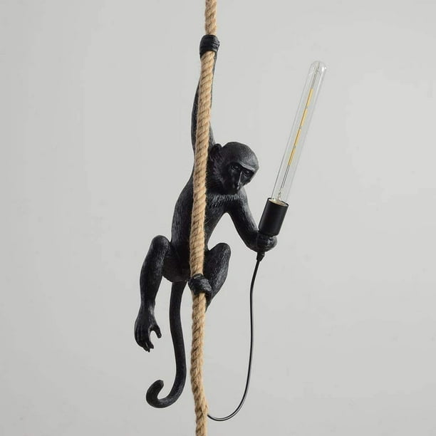 Monkey lamp deals with rope