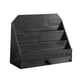 thumbnail image 3 of Soporte para tarjetas coleccionables, estante para , organizador rústico inclinado, portatarjetas para ferias de artesanía, vendedores, hogar Negro, 3 of 8