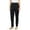 Black, variant on Turtle Bay New York Women's Plus Size Pleated Knit Pull on Pants - Cotton Blend Sweatpants with Flat Front Waistband and Side Seam Pockets