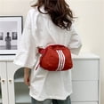 thumbnail image 1 of Bolso de hombro para mujer Bolso bandolera con correa ajustable deportiva de gran capacidad (Rojo), 1 of 7