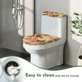 thumbnail image 4 of SEANATIVE Butterfly Toilet Seat Cover with Elastic Edge Toilet Tank Lid Covers 2-Pack Home Decor Bathroom Rose Toilet Protector Set Universal Fit Standard Toilet Seat Lids, Dust-Proof, 4 of 7