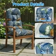 thumbnail image 3 of Eurhowing Adirondack Chair Cushions 2Pcs, 44x20x4 Inch Waterproof Outdoor Rocking Chair Cushion, High Back Chair Seat Pad for Patio Furniture, Print03, 3 of 11