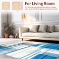 thumbnail image 2 of ODIKA 6'x9' Machine Washable Non-Slip Area Rug, Vista Urban Grid High Traffic Rug, Blue, 248585, 2 of 7