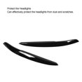thumbnail image 4 of Headlight Eyebrow ABS Vehicle Eyelid Glossy Black Replacement for Mk5 6R 6C 2010?2017, 4 of 5