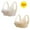 Beige, variant on 2 PC Womens Daisy Bra Sports Push Up Bras Front Snaps Seniors Wireless Beauty Back Full Coverage Comfor Easy Close Bras