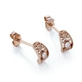 thumbnail image 4 of JeenMata Conjunto de Joyas de Filigrana con Milgrain Botánico 0,4 TCW de Diamantes, con Colgante, Pendientes y Anillo, 4 of 7