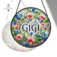 thumbnail image 2 of ViciArt Floral Gigi Glass Suncatcher, Round Window Hanging, Elegant Decor, Mother’s Day Gift, 2 of 4