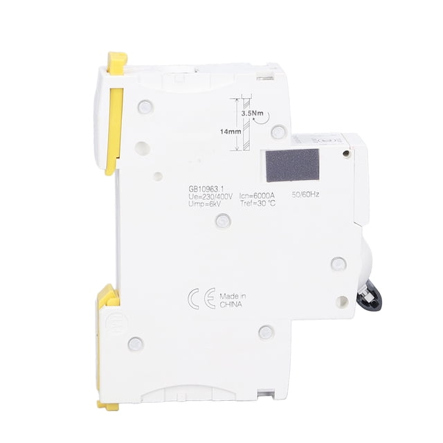 Disyuntor en miniatura 1P, interruptor de protección de montaje en carril DIN de bajo voltaje, 230V/400V 40A