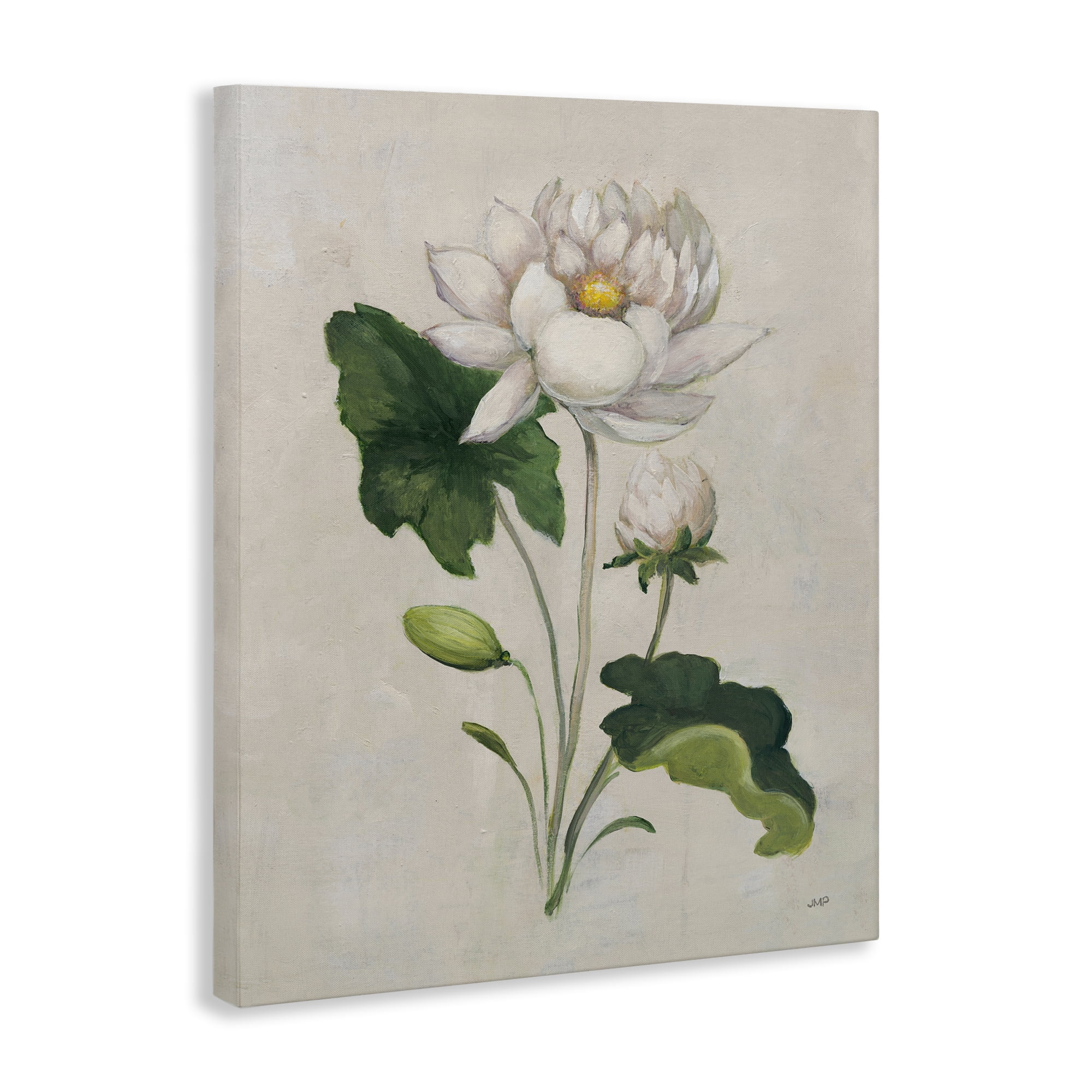Stupell Industries Graceful Budding Lily Plants & Flowers Painting Wrapped Canvas Art Print Wall Art, 24 x 30
