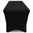 thumbnail image 3 of Lann's Linens 8' Fitted Spandex Tablecloth for 96" x 30" Rectangular Tables, Black, 3 of 3