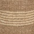 thumbnail image 3 of bali & pari Wickham Modern Bohemian Natural Brown Seagrass Ottoman Footstool, 3 of 7