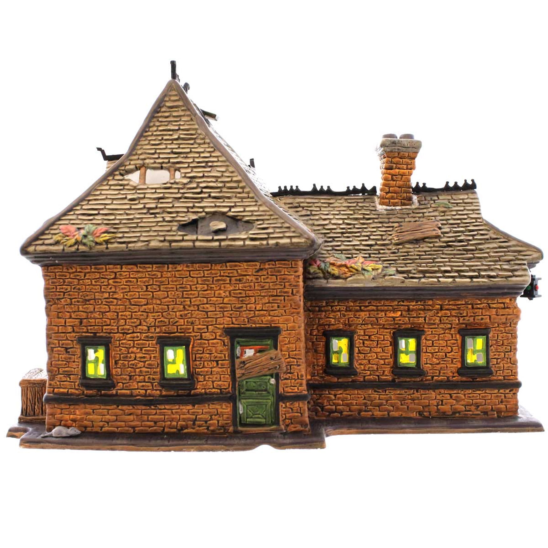 Department 56 Snow Village Halloween Rickety Railroad Station