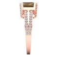 thumbnail image 3 of Clara Pucci 14K Rose Gold 2.45ct Champagne Solitaire with Accents Ring, 3 of 8