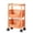 Orange, variant on Kitchen Storage Rack with Baskets, Multi-Tier Vegetable Basket Organizer Floor Standing Shelf Unit for Pantry, Space Saving Utility Storage Tower for Produce, Snacks, and Pantry Items