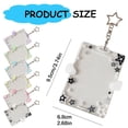 thumbnail image 3 of Horplkj Star Wing-Shaped Photocard Holder Keychain - Acrylic Badge Holder with Protective Sleeves, Clear Photo Display, Portable for ID, Credit, Bus, and Student Cards, 3 of 4