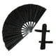 thumbnail image 3 of Abanico de Kung Fu chino plegable con purpurina, decoración de pared para festivales y fiestas. Negro, 3 of 9
