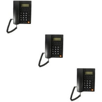 3 PCS Wired Telephones House for Elderly People Landline Office