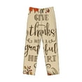 thumbnail image 4 of Balery Thanksgiving With A Grateful Heart print Men's Pajama Pants,Ultra Lightweight Pjs,Lounge Pant-XX-Large, 4 of 9
