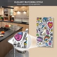thumbnail image 5 of Yayeee Blank Wall Plate Cover 1-Gang 4.5"x2.7" Home Unused Decorative Outlet, White Doodle Pattern, 5 of 7
