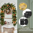 thumbnail image 3 of BOPORO 9FT Christmas Garland with Lights, Battery-Operated Pre-Lit Garland with 50 LED, Pine Cones, Berry Clusters, Bows, Lighted Garland Decoration for Stairs, Fireplace, 3 of 6