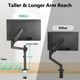 thumbnail image 5 of Soporte para Monitor WALI Negro Ajustable con Resorte de Gas para 13 a 32 Pulgadas, 5 of 9