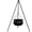 Style B, variant on Halloween Decor Outdoor - Large Witches Cauldron on Tripod with LED Light Yard Home Porch Decorations Candy Bow - 30.7 In Black Metal Stand with 7.9 In Cauldron
