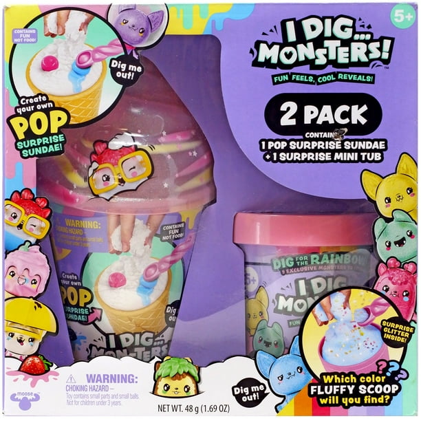 I Dig Monsters 1 Pop Surprise Sundae & 1 Surprise Mini Tub Mystery 2