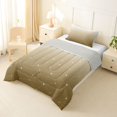 thumbnail image 2 of Erosebridal Starry Sky Twin Comforter Sets 3-Piece For Boys Girls,Teens Abstract Gradient Geometric Stripes Bedding Set,Grey Reversible, 2 of 6