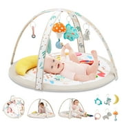 Joypony 8-in-1 Baby Play Gym 0-12m - Musical, Teething, Gift Playmat with Forest Fun