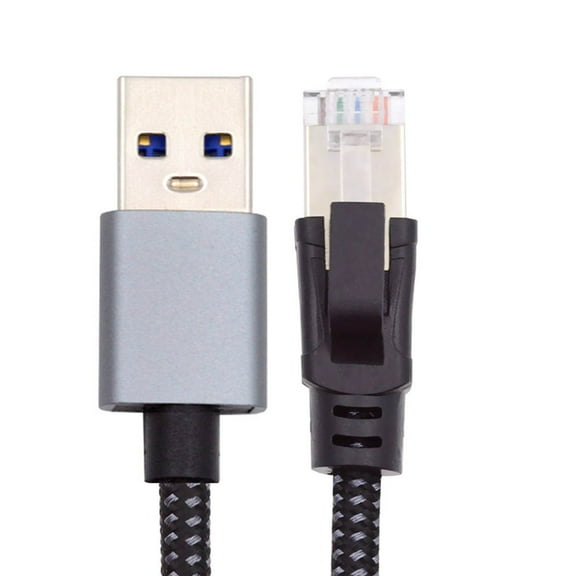 Chenyang USB to Ethernet Cable USB3.0 Type-A to RJ45 Male Cord Directly Connected 1000Mbps Gigabit LAN Network Compatible with USB2.0