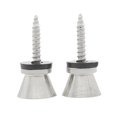 thumbnail image 2 of LeeQinersw Electric Guitar Strap Buttons Replace Straplock Buttons Accessories End Pins Silver, 2 of 8
